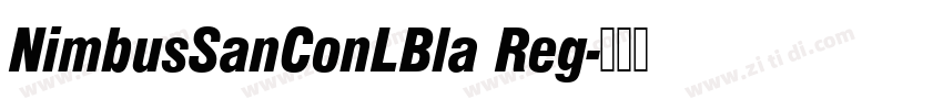 NimbusSanConLBla Reg字体转换